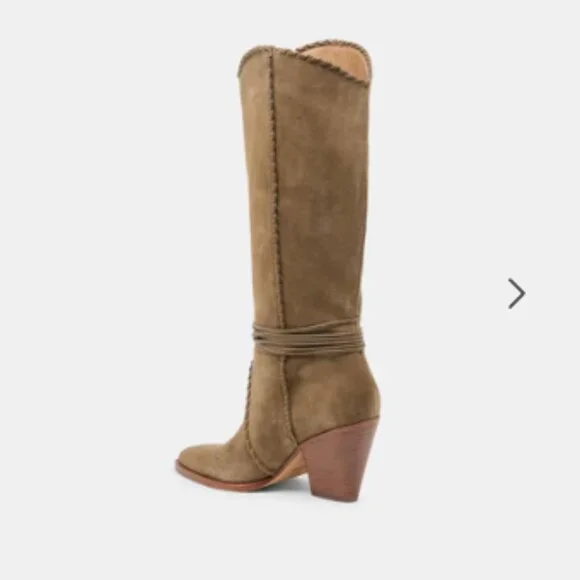 Dolce Vita NIB Jody Boots Olive Suede, 7.5 - Picture 5 of 12